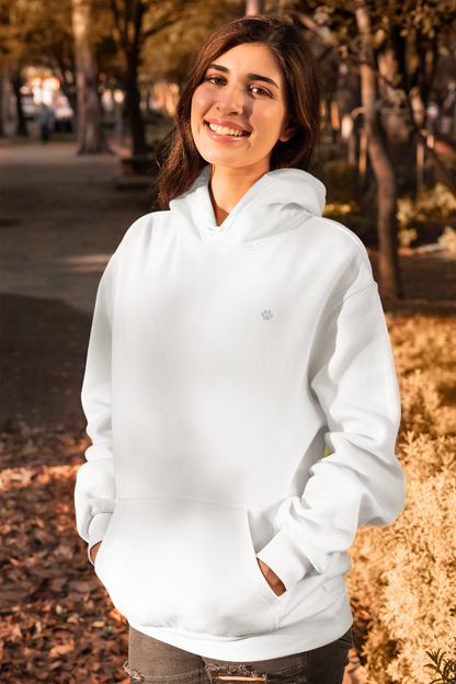 Unisex White Hoodie